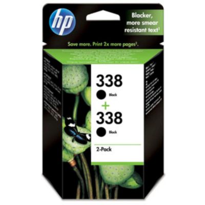hp 338 Ink Cartridge, Black 2 Pack, CB331EE hp 338 Ink Cartridge, Black 2 Pack, CB331EE